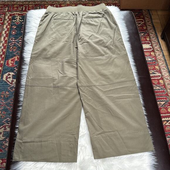 Sweaty Betty Pine Green Refine Rib Wide Leg Pants - Picture 6 of 7